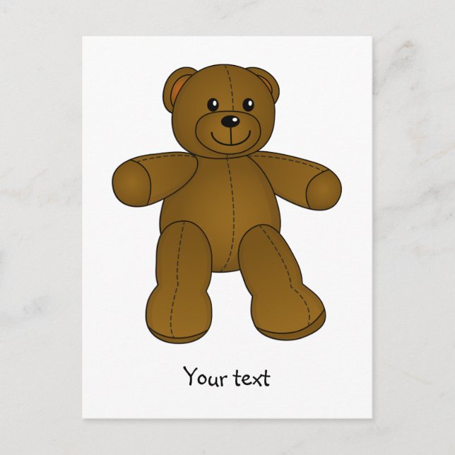 Niedlicher Teddybär Postkarte (Vorderseite)