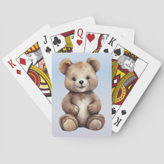 Niedlicher Teddybär Spielkarten