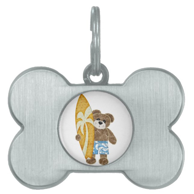 Niedlicher Teddybär Tiermarke (Vorderseite)