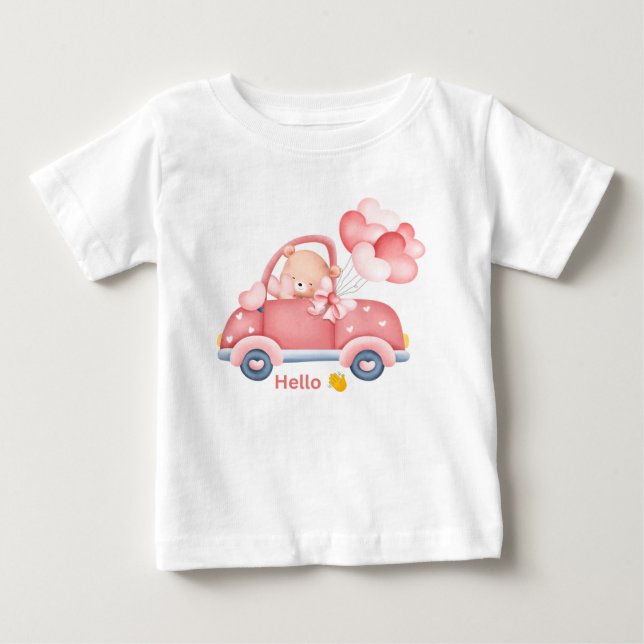 Niedlicher Teddybär zum Shirt für Kinder (Vorderseite)