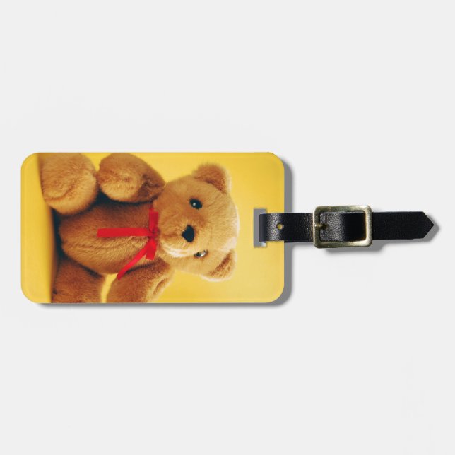Niedlicher Teddybärn-Druckgepäckumbau Gepäckanhänger (Vorderseite horizontal)