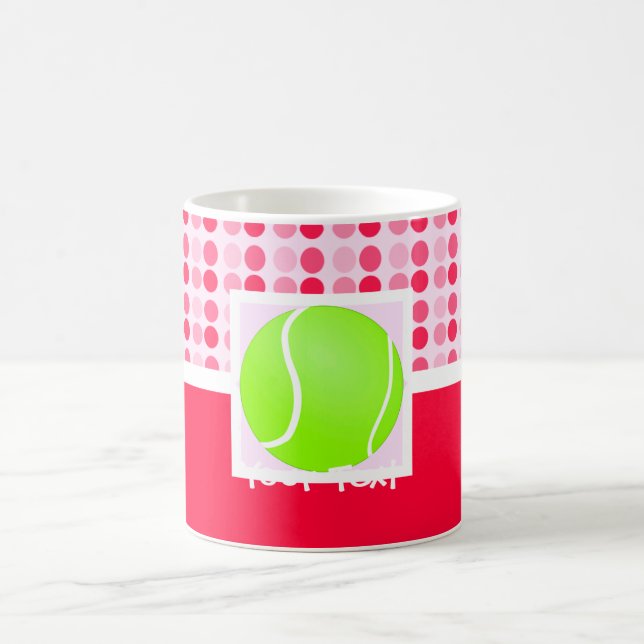 Niedlicher Tennis-Ball Kaffeetasse (Mittel)
