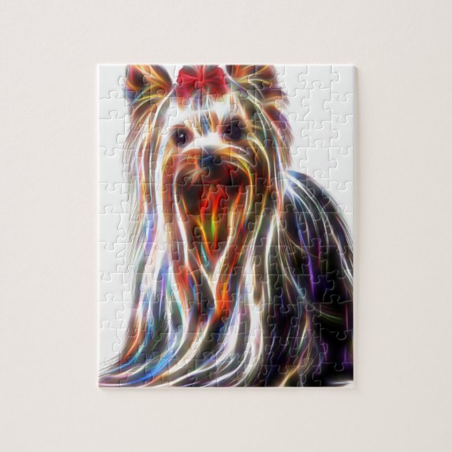 Niedlicher Terrier Yorkshires Yorkie (Vertikal)