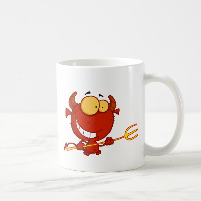 Niedlicher Teufel Kaffeetasse (Rechts)