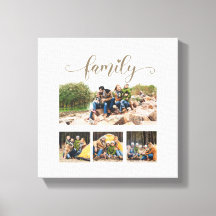 Niedlicher Text für  Skripte mit vier Familienfoto