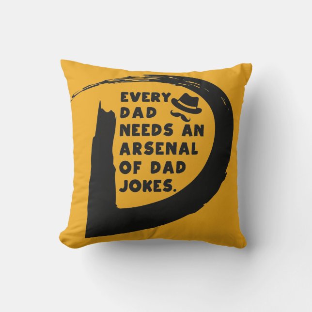 Niedlicher Text Jeder Vater benötigt ein Arsenal a Kissen (Vorderseite)