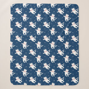 Niedlicher Tiere Astronauten Sherpa Blanket Sherpadecke