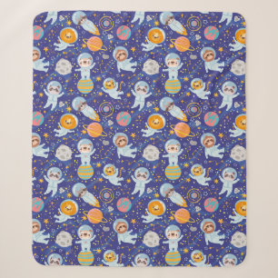 Niedlicher Tiere Astronauten Sherpa Blanket Sherpadecke