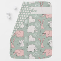 Niedlicher Tiere Baby Blanket