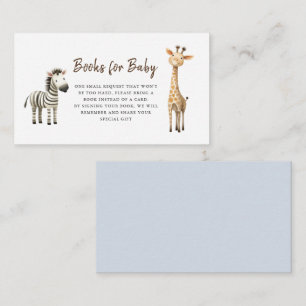 Niedlicher Tiere Baby Boy Showbuchanfrage Begleitkarte