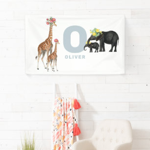 Niedlicher Tiere Baby's Kinderzimmer Kinder Zimmer Banner
