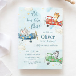 Niedlicher Tiere Flugzeug Adventure Time Fliegen G Einladung