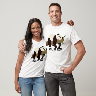 Niedlicher Tiere T-Shirt, lustiger Panda - Nein he T-Shirt