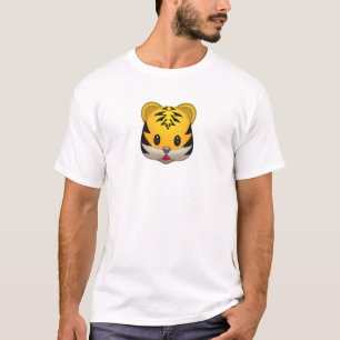 Niedlicher Tiger Emoji T-Shirt