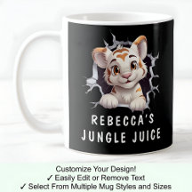 Niedlicher Tiger in einer Tasse! Neuheit für Tiger