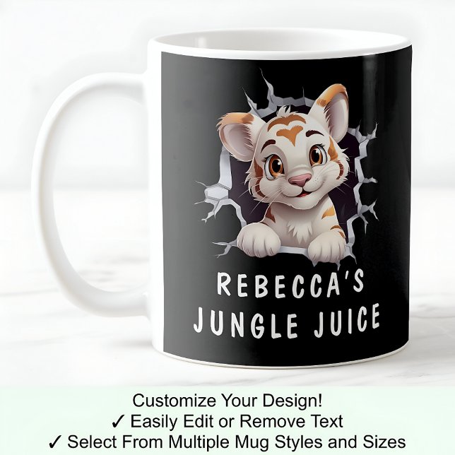 Niedlicher Tiger in einer Tasse! Neuheit für Tiger Kaffeetasse (Von Creator hochgeladen)