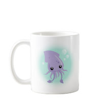 Niedlicher Tintenfisch Kaffee Tasse