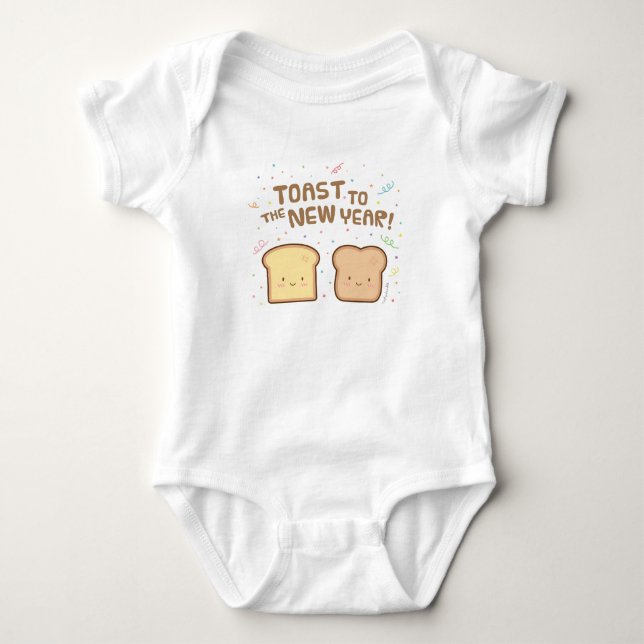 Niedlicher Toast zum neues Baby Strampler (Vorderseite)