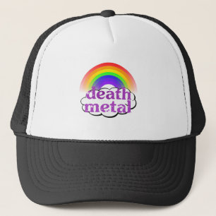 Niedlicher Todesmetallregenbogen Truckerkappe