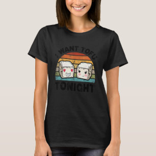 Niedlicher Tofu Veganer Fleischloser Diät Vegetari T-Shirt