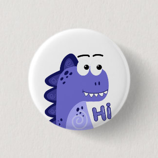 Niedlicher tollpatschiger kleiner Dino Button