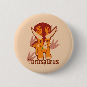 Niedlicher Torosaurus Button