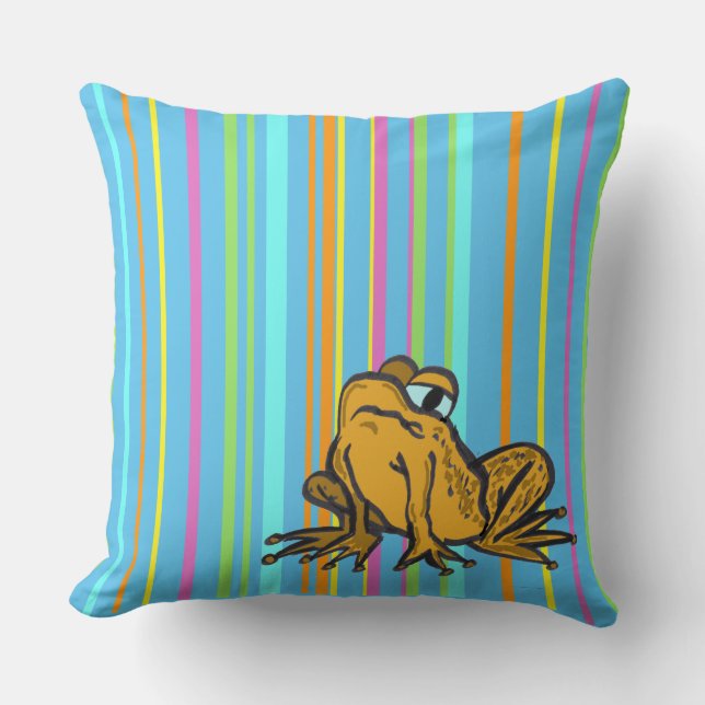 Niedlicher Toto Cartoon Streifen Pattern Kissen Ki (Vorderseite)