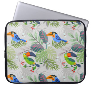 Niedlicher Toucan bird, Everybirdy Pattern, Wasser Laptopschutzhülle