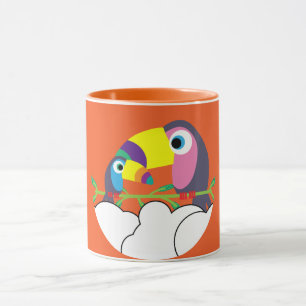 Niedlicher Toukan LIEBE Funny Birds Tasse Serv