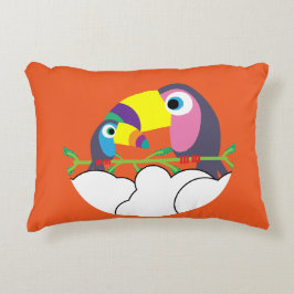 Niedlicher Toukan | LIEBE | Funny Birds Tasse Serv Dekokissen