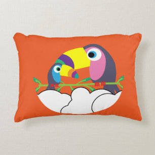 Niedlicher Toukan   LIEBE   Funny Birds Tasse Serv Dekokissen