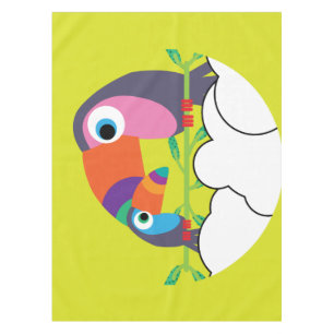 Niedlicher Toukan LIEBE Funny Birds Tasse Tischdecke
