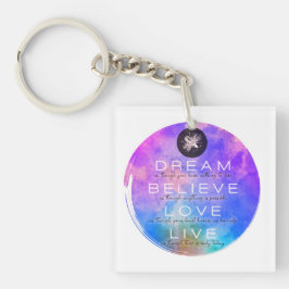 Niedlicher Traum glauben Liebe leben Inspiration Schlüsselanhänger