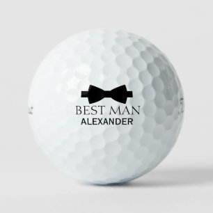 Niedlicher Trauzeuge Gastgeschenk Hochzeit Black B Golfball