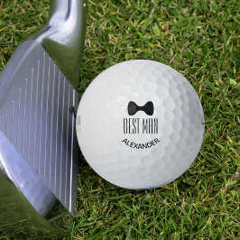 Niedlicher Trauzeuge Gastgeschenk Hochzeit Black B Golfball