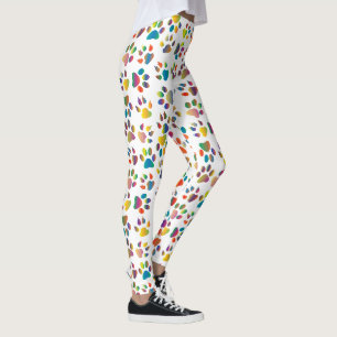 Niedlicher, trendiger Mehrfarben-Hundepapier Leggings