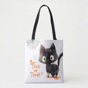 Niedlicher Trick oder behandeln Black Cat Hallowee Tasche