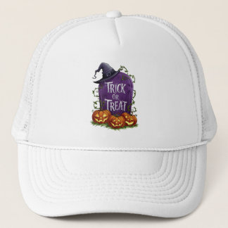 Niedlicher Trick oder Treat Pumpkin Truckerkappe