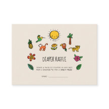 Niedlicher tropischer Dschungel Kinderdusche-Winde