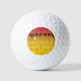 Niedlicher tropischer Sommer Golfball