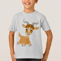 Niedlicher Trotting Cartoon-Ziegen-KinderT - Shirt