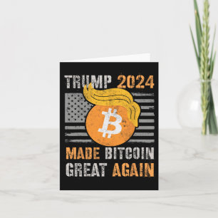 Niedlicher Trump 2024 machte Bitcoin wieder zum Pr Karte