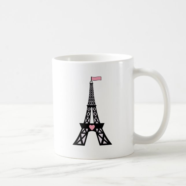 Niedlicher Turm Paris Eiffel Kaffeetasse (Rechts)
