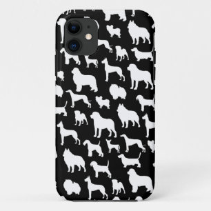 Niedlicher u. Chic-HundeSilhouette-Entwurf auf iPhone 11 Hülle