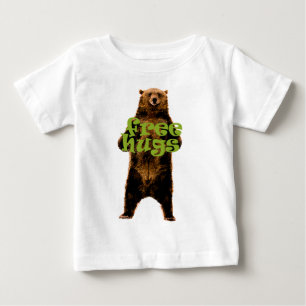 niedlicher u. cuddly freier Umarmungsbärnentwurf Baby T-shirt