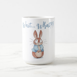 Niedlicher überraschter Häschen-Baby • Lustiges „W Kaffeetasse