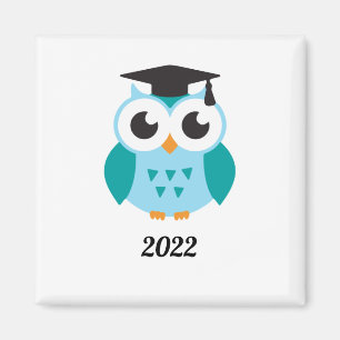 Niedlicher Uhu-Abschluss 2022 Magnet
