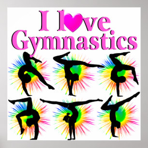 NIEDLICHER UND ANGENEHMER GYMNAST POSTER