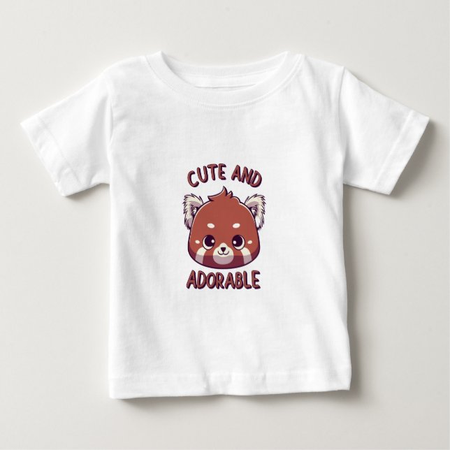 Niedlicher und bezaubernder Roter Panda Baby T-shirt (Vorderseite)