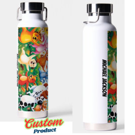 Niedlicher und Cooler Cartoon | Individuelle Name Trinkflasche